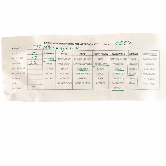 J. Mclaughlin Gold Metallic Fringe Crew Neck Preppy Sweater Nautical Wool Size M - Picture 3 of 8